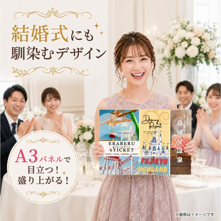 景品セット 3点 目録 二次会 パネル おしゃれ 超豪華 選べる4