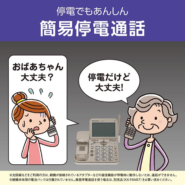 RU・RU・RU パナソニック 受話器コードレスタイプ 大画面 熱中症