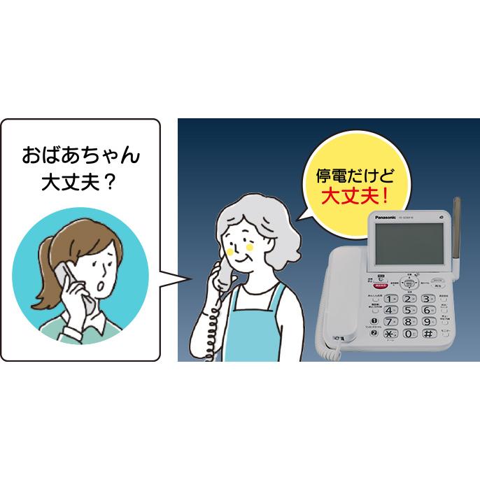 Panasonic 子機6台 パナソニック 留守番 電話機 VE-GD69DL(子機1