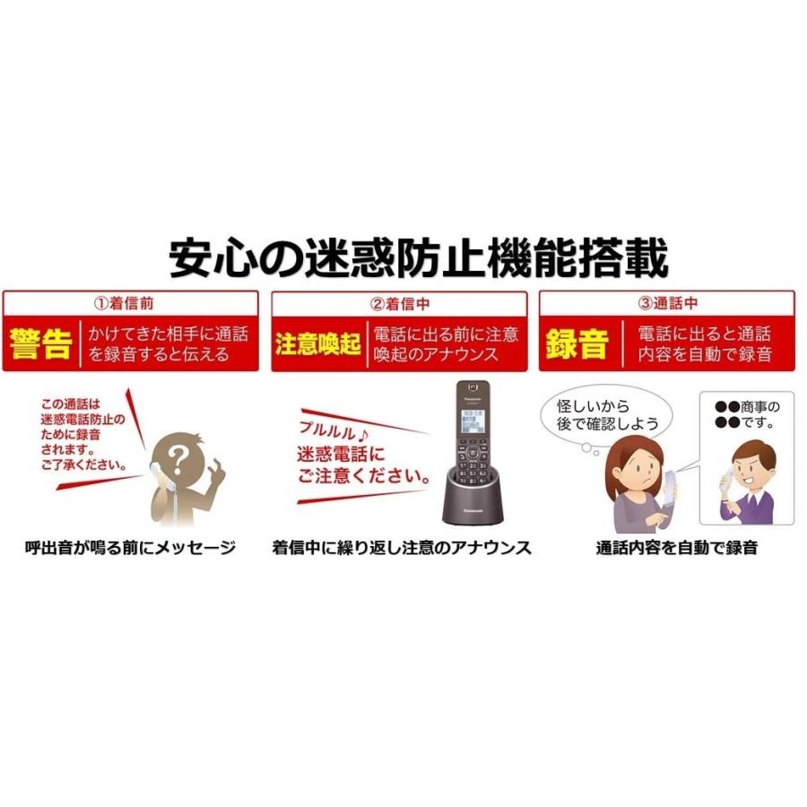 Panasonic（パナソニック） 電話機 子機2台＋中継アンテナ 留守電 迷惑