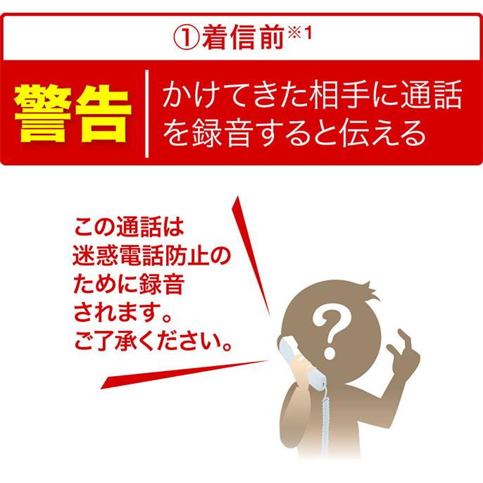 子機2台付＋中継アンテナ パナソニック  留守番 電話機　着信LED搭載 迷惑電話防止搭載  VE-E18DL-W子機1付＋増設子機1台 留守録 ナンバーディスプレイ｜mokus｜08