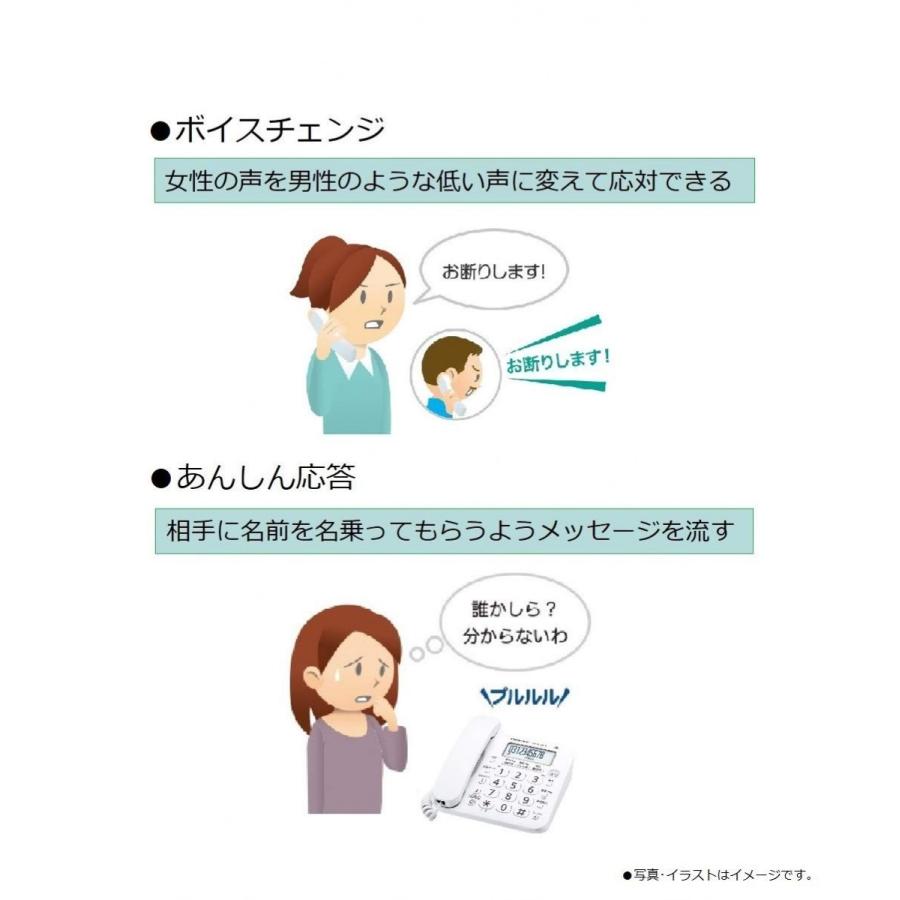 Panasonic パナソニック  固定電話 留守番 電話機　(親機のみ、子機なし)VE-GD27・GZ228 デジタル留守録機能搭載　迷惑電話対策機能搭載｜mokus｜08