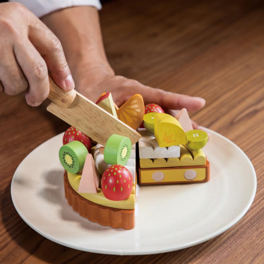 夢のフルーツタルト Fruit Tart 木製 木のおもちゃ 知育 玩具 おままごと ごっこあそび | エド・インター | 03