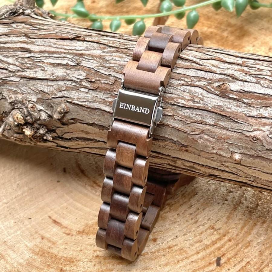 Reise Walnut 木製 腕時計 32mm EINBAND アインバンド クルミ レディース クォーツ アンティークの画像