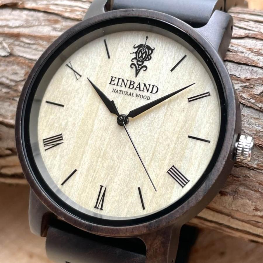 Reise Sandalwood 木製 腕時計 40mm EINBAND アインバンド サンダルウッド メンズ クォーツの画像