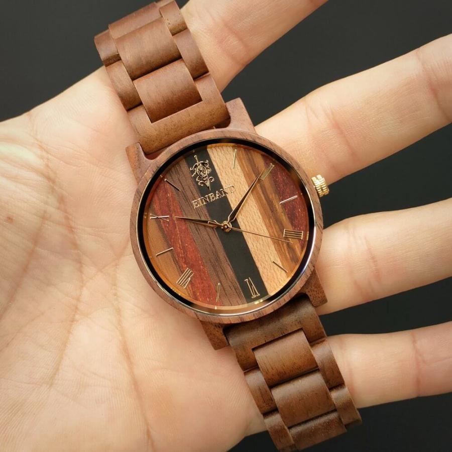 Reise Mix Wood × Walnut 木製 腕時計 40mm EINBAND アインバンド 