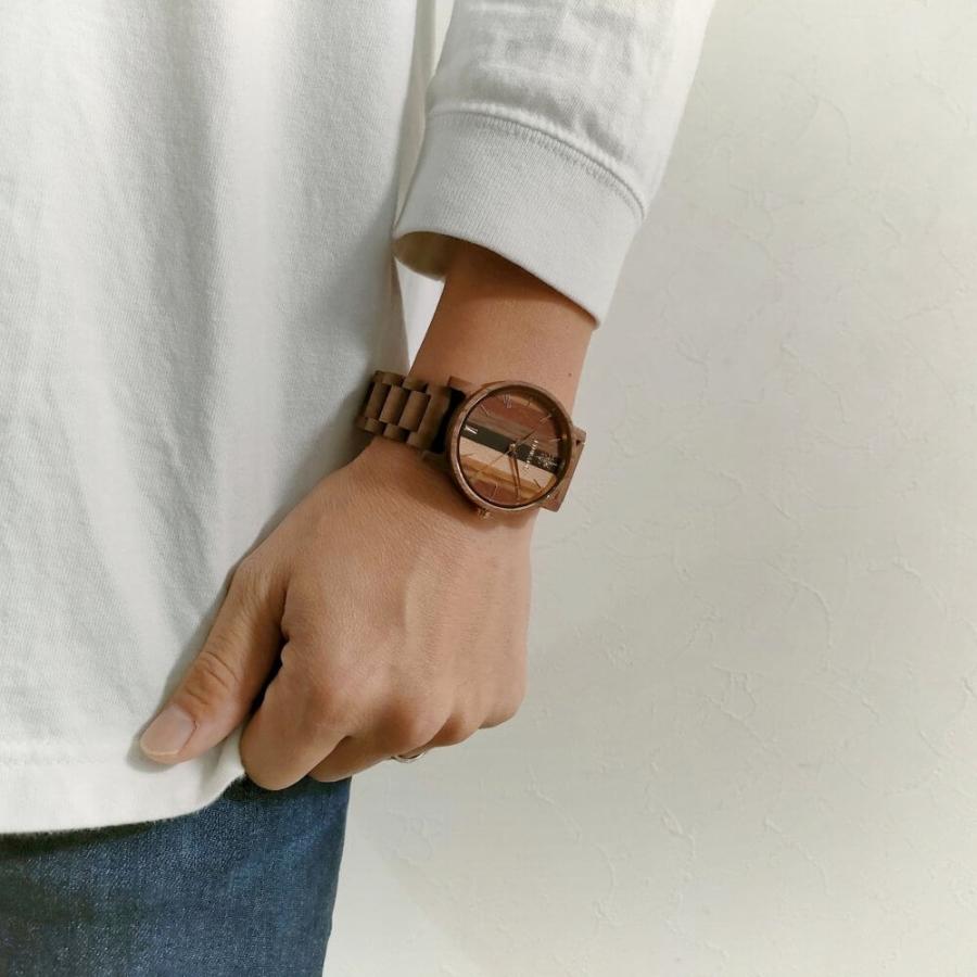 Reise Mix Wood × Walnut 木製 腕時計 40mm EINBAND アインバンド