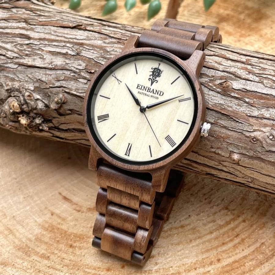 Reise Walnut 木製 腕時計 40mm EINBAND アインバンド クルミ メンズ