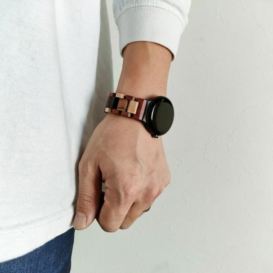 5つの天然木を使用したグーグルピクセルウォッチバンド Google Pixel Watch 2 3 4 木製 腕時計 アインバンド EINBAND スマートウォッチの画像