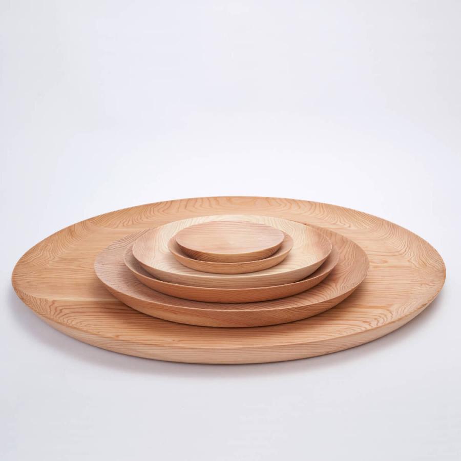 KACOMI 2尺5寸 750mm 白 秋田杉 杉 木製 木 国産 無垢 木のお皿 皿