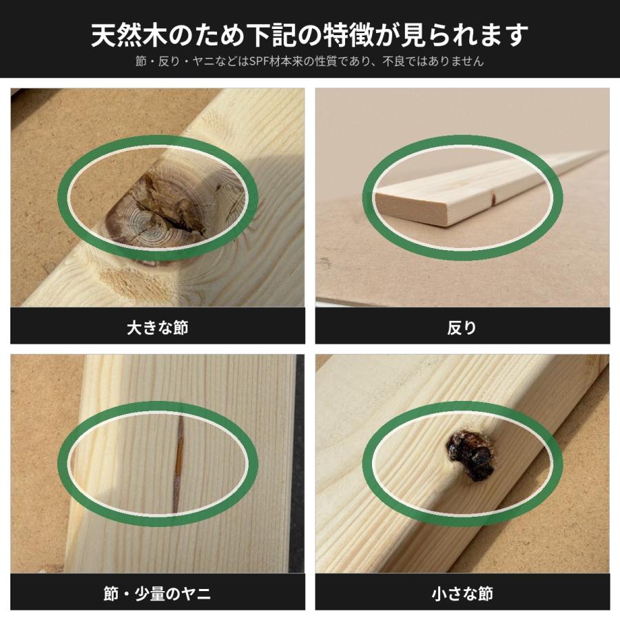 塗装 SPF ワンバイ材 1×4 約19x89x600(ミリ) ※長さ100mm未満の塗装不可