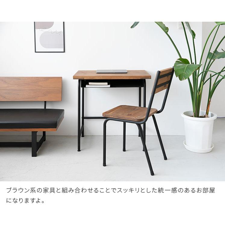 チェア ダイニングチェア デスクチェア 天然木 無垢材 アイアン