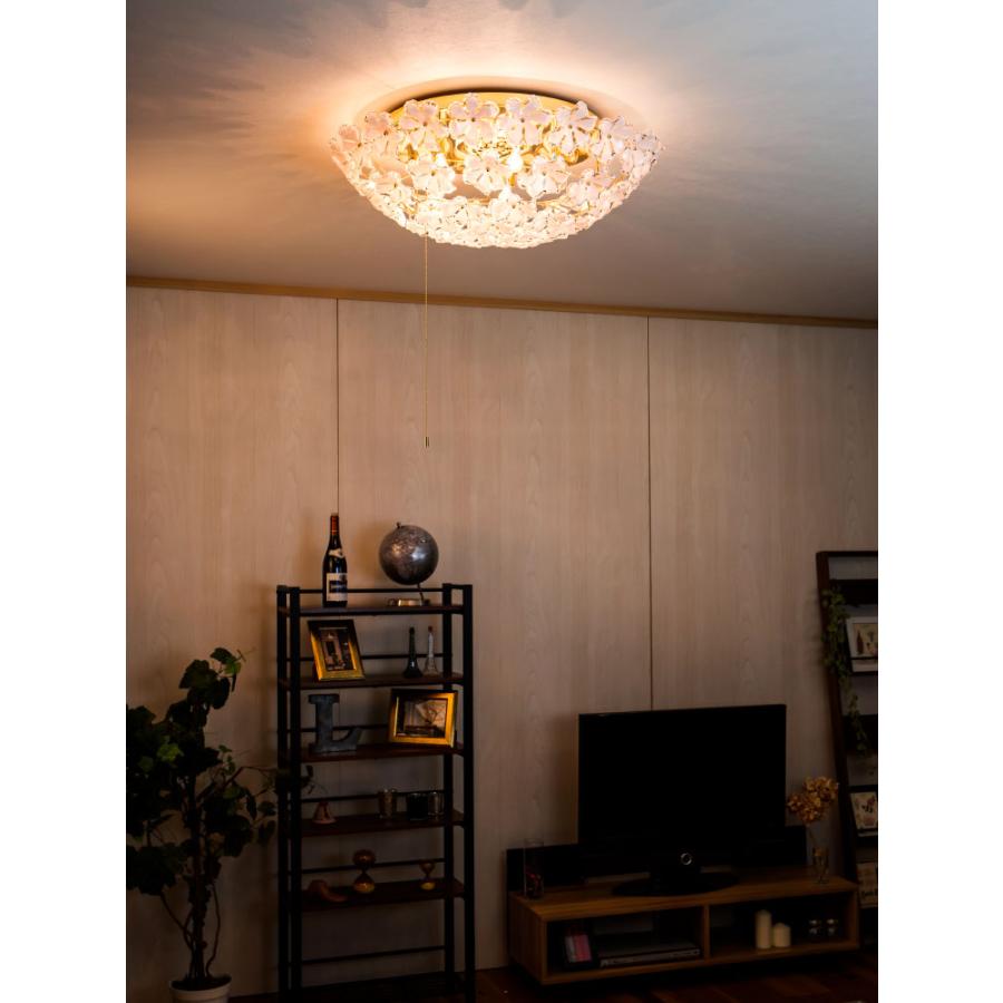 キシマ（KISHIMA） シャンデリア 5灯 花 シーリングライト LED 照明