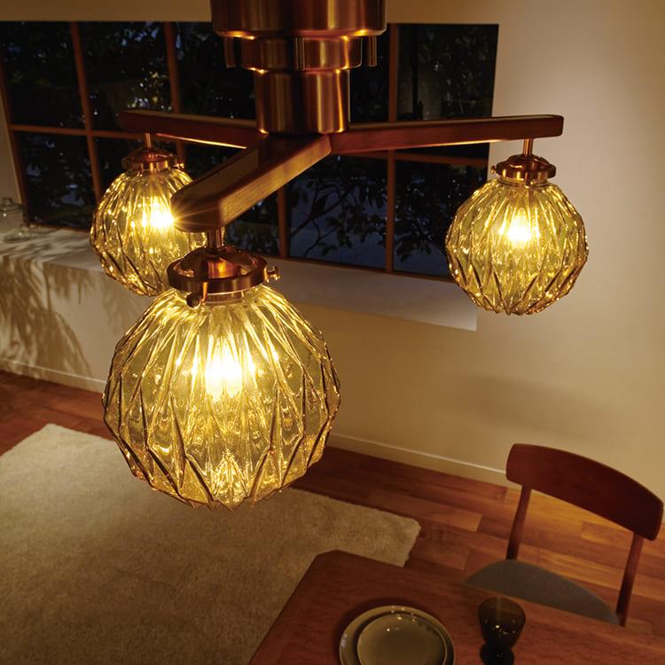 シーリングライト 3灯 マリオン LT-4191 照明 おしゃれ 照明器具