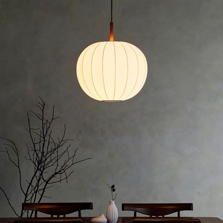 長澤ライティング ペンダントライト1K-W60 オレンジ 北欧モダン風 長澤