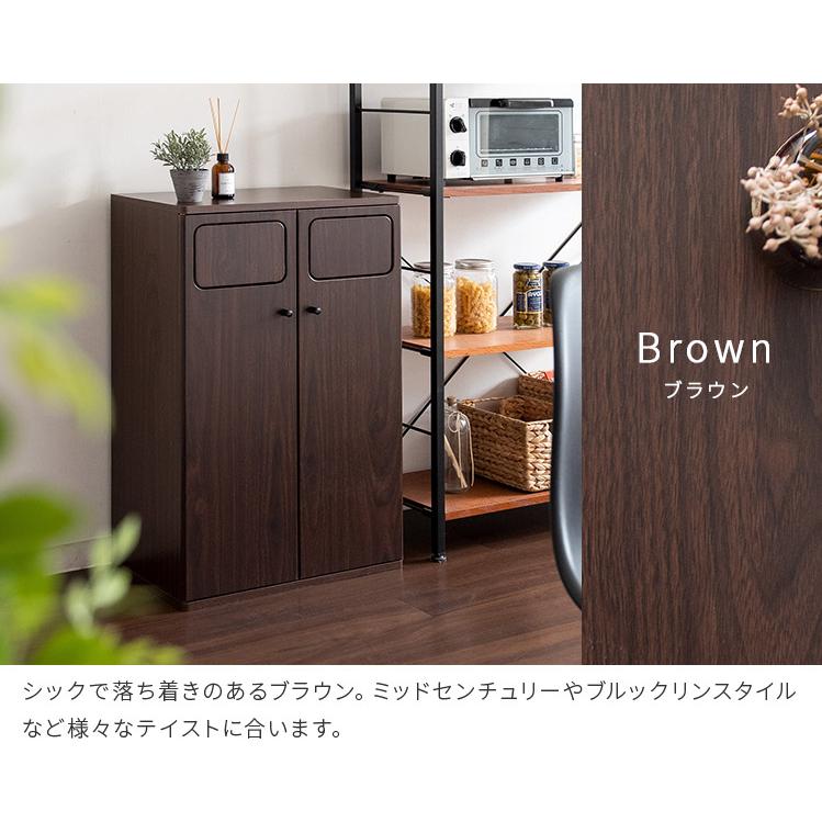 (2/13まで)木製ダブルプッシュ分別ダストボックス 45L×2 2/13まで)木製ダブルプッシュ分別ダストボックス 45L×2