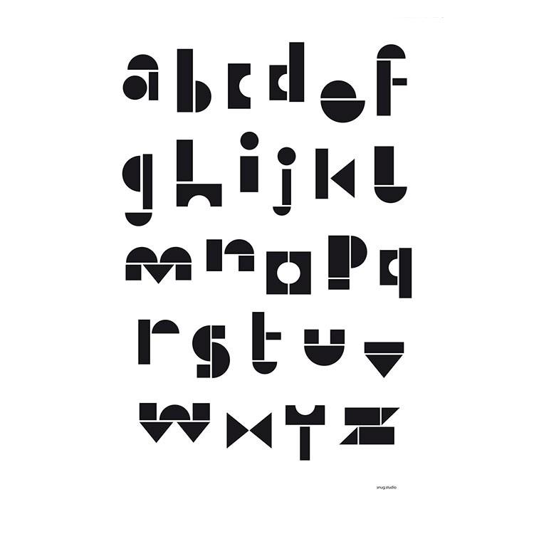 ポスター Snug Abc Poster アルファベット 壁 インテリア 飾り おしゃれ かわいい 女性 男性 B インテリアと雑貨のお店 モリーフ 通販 Yahoo ショッピング