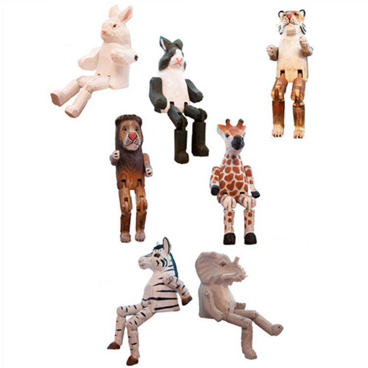 インテリア Wood Animal Toy 木製置物 5体セット ウッドアニマルトイ WOOD ANIMAL TOY メルクロス 木 オブジェ 置物
