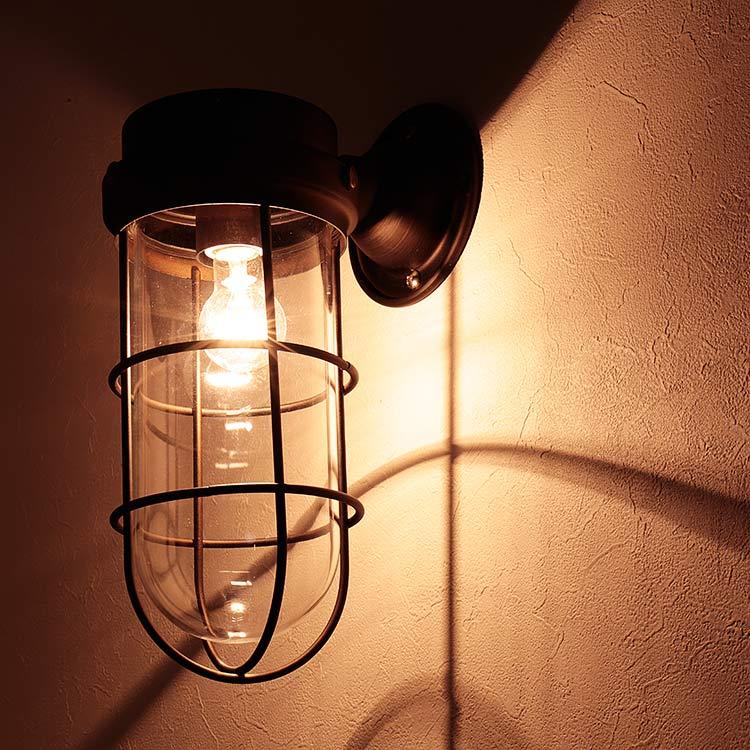 2個セット　グラスバウ　マリンランプ 照明　 ガラス 　白熱電球付き　ブラック 在庫限り】船舶ランプ風♪ グラスバウ ペンダントライト IM1-LT