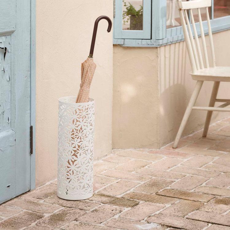 傘たて スリム 傘立て ナチュラル かさたて ホワイト ピンク 花 花柄 アンブレラスタンド おしゃれ かわいい 玄関 アンティーク フラワー Natura Flower C インテリアと雑貨のお店 モリーフ 通販 Yahoo ショッピング