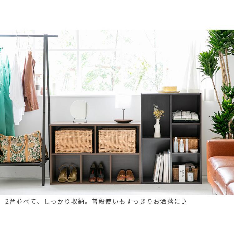 不二貿易（Fuji Boeki） カラーボックス 2段 3段 2列 A4 サイズ 本棚