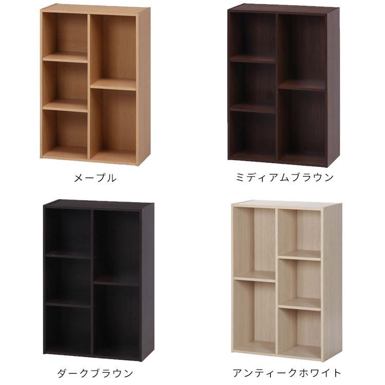 不二貿易（Fuji Boeki） カラーボックス 2段 3段 2列 A4 サイズ 本棚