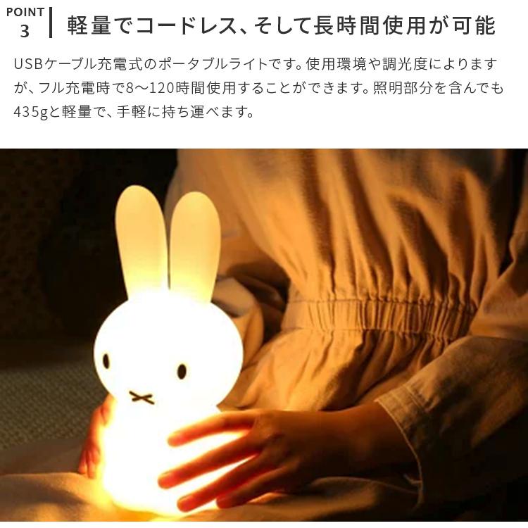 Miffy Shines ミッフィーライト 充電式 ソフトシリコン 授乳ライト