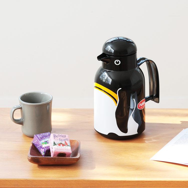 卓上ポット 1L ペンギン くま 猫 魔法瓶 サーモキャット サーモバード