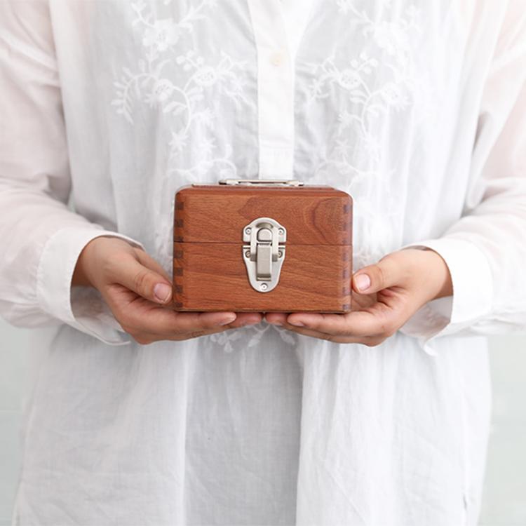 収納ボックス 収納 アンティーク ふた付 木箱 木製 手提げ 倉敷意匠