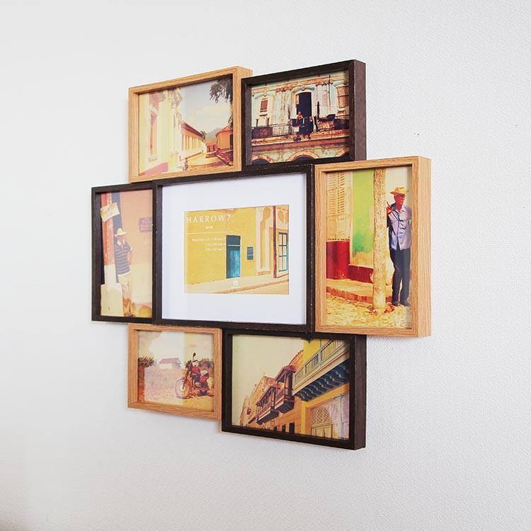 フォトフレーム 写真 写真立て おしゃれ 壁 壁面 シンプル 7枚