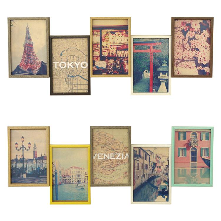 フォトフレーム 5枚 写真立て 壁掛け スタンド 5連 アンティーク 木製 プレゼント レトロ フレンチ 卓上 おしゃれ かわいい シンプル ブリストル Bristol C65brs 5 インテリアと雑貨のお店 モリーフ 通販 Yahoo ショッピング