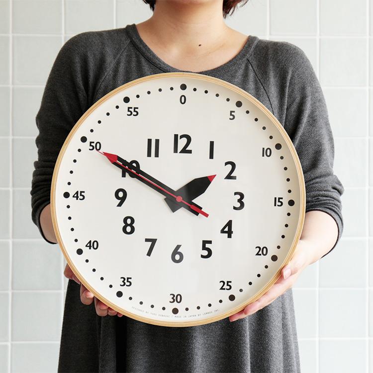 Lemnos（レムノス） 壁掛け時計 ふんぷんくろっく funpun clock L