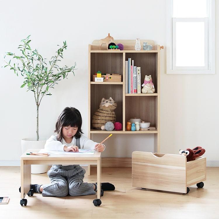 ブックラック テーブル 送料無料 本棚 絵本ラック 子供用 棚 机 収納 キッズテーブル キッズ家具 子供部屋 リビング おしゃれ家具 エンケル キッズ Enkel Kids Ekk 003 インテリアと雑貨のお店 モリーフ 通販 Yahoo ショッピング