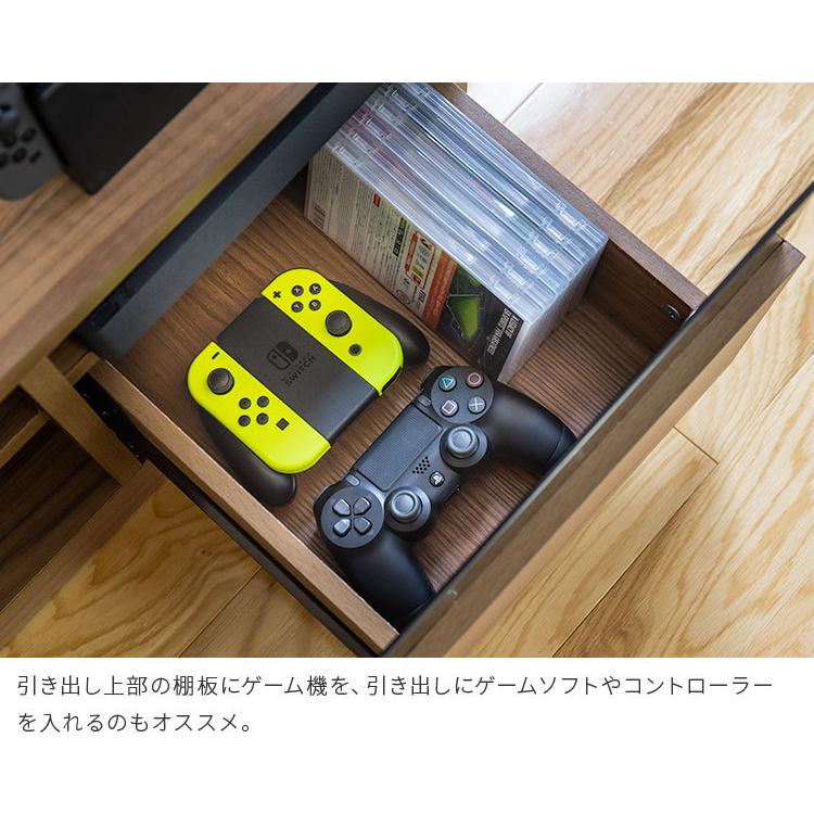 テレビボード ブラックガラス ブラウン 木目 ゲーム機 Dvdプレーヤー 棚 収納 引き出し キャスター 配線 オープン収納 モダン おしゃれ かわいい リビング Ts 013 インテリアと雑貨のお店 モリーフ 通販 Yahoo ショッピング