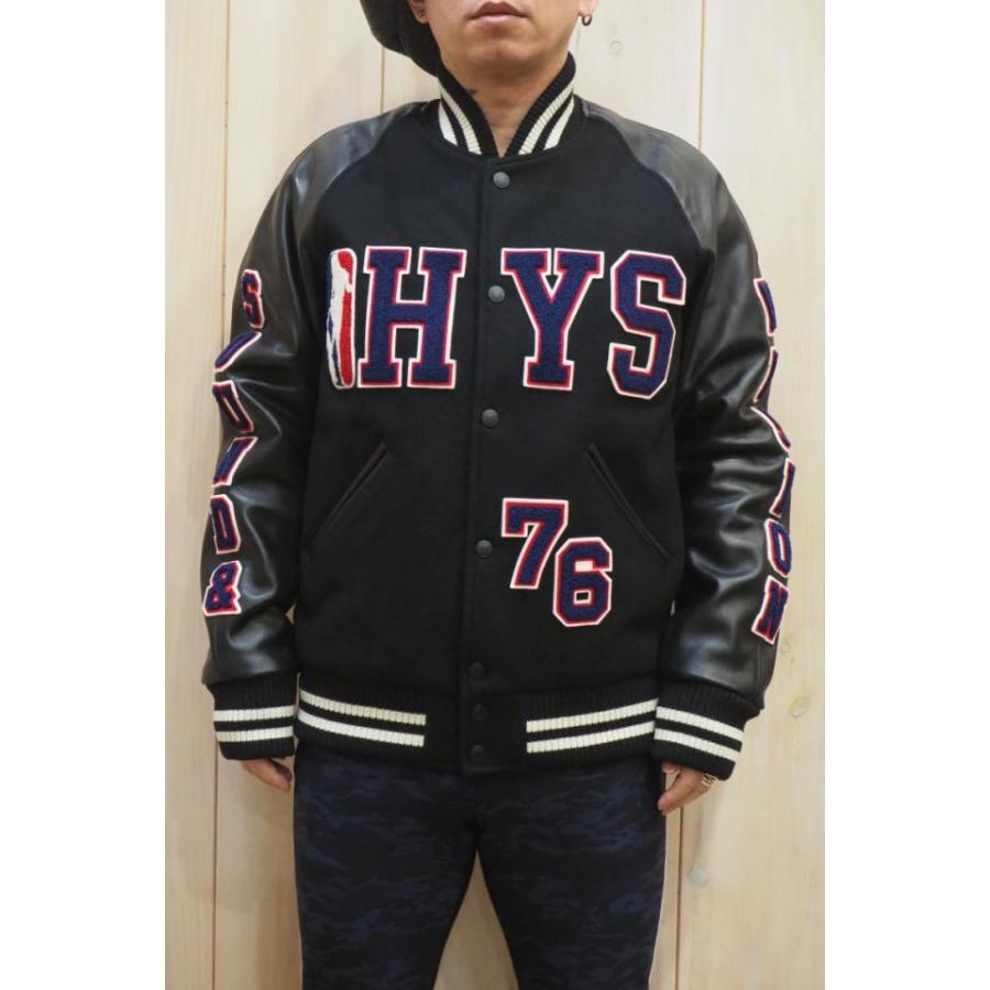 メンズ Hysteric Glamour ヒステリックグラマー 023ab11 Hys Sound Vision76 アップリケスタジャン Black 正規通販 awhg23ab11b モロトフカクテル 通販 Yahoo ショッピング