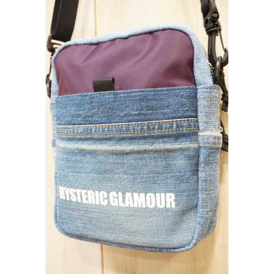 週間売れ筋 Hysteric Glamour レディース メンズ 正規通販 クロスボディーバッグ Denim Nylon qb02 ヒステリックグラマー Glamour Hysteric クロスボディーバッグ ヒステリックグラマー バッグ