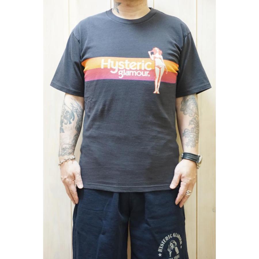 新しいブランド Hysteric Glamour ヒステリックグラマー ct18 Sunset Love Tシャツ Black 正規通販 メンズ Www