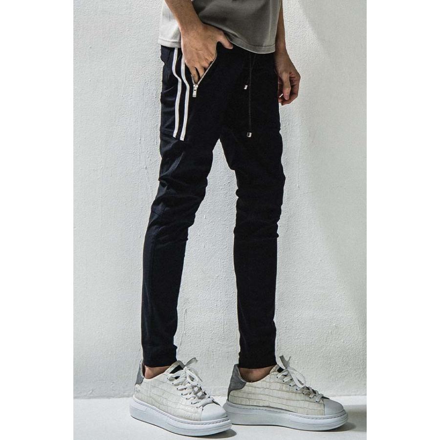 RESOUND CLOTHING リサウンドクロージング RC24-ST-009 Johnson LINE NYLON PT ジョンソンラインナイロンパンツ BKWH 公式通販 メンズ|molotovcocktail7010|08