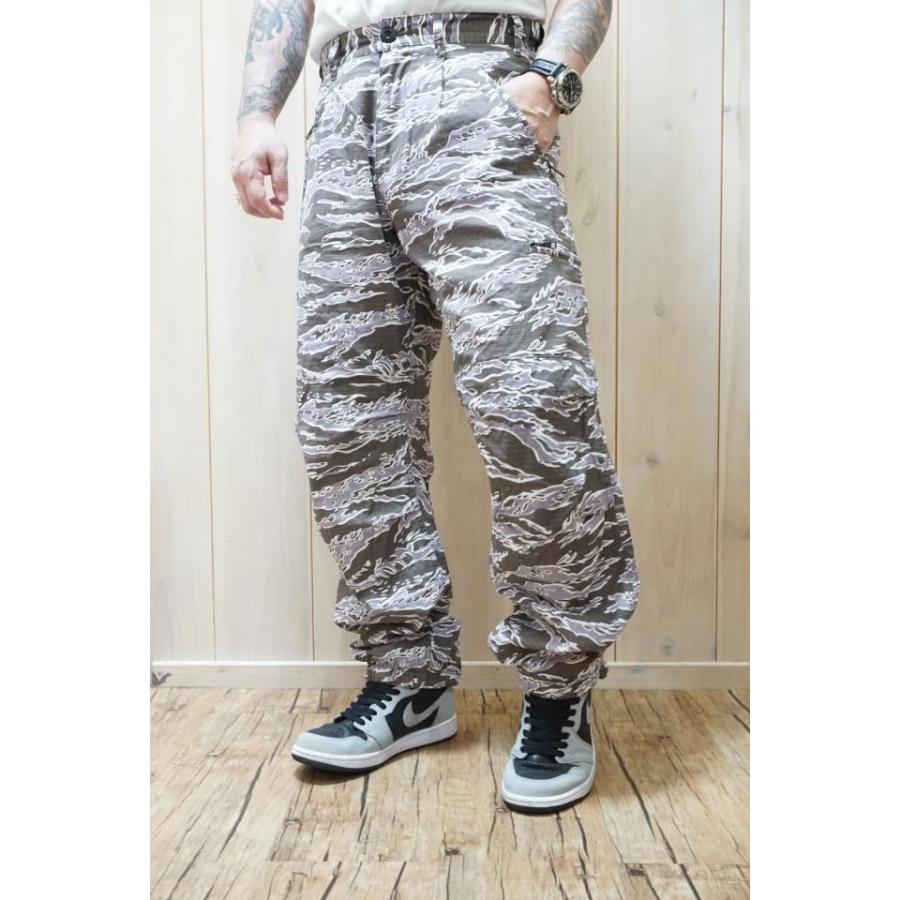 XLARGE エクストララージ 101222031008 RIPSTOP TIGER CAMO PANTS タイガーカモパンツ GRAY 正規通販 メンズ レディース｜molotovcocktail7010