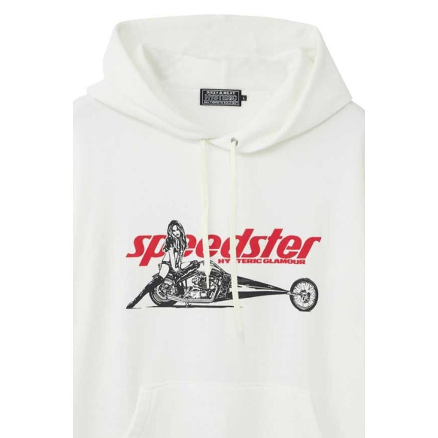 HYSTERIC GLAMOUR ヒステリックグラマー 02233CF04 SPEEDSTER パーカー WHITE 正規通販 メンズ｜molotovcocktail7010｜03