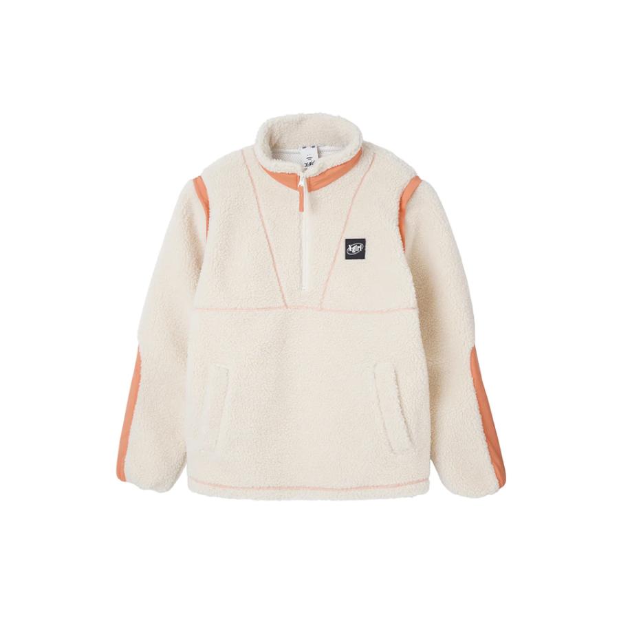 X-girl FLEECE ANORAK ボア X-girl エックスガール 2WAY BOA ANORAK 