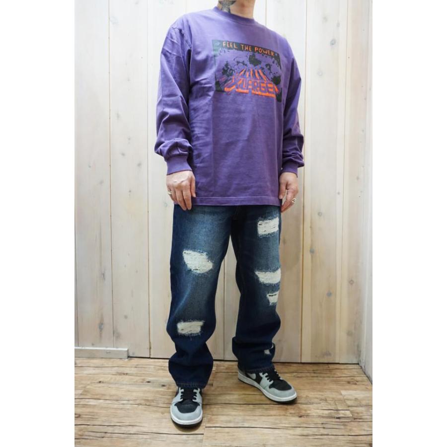 XLARGE エクストララージ 101234011005 PIGMENT DYED FEEL THE POWER L/S TEE XLARGE ロ｜molotovcocktail7010｜14