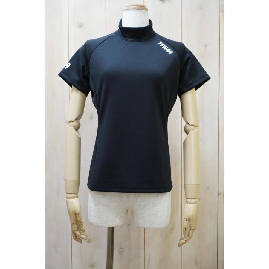 TFW49 TFW49 TL10231006 MESH MOCK NECK T モックネックTシャツ BLACK