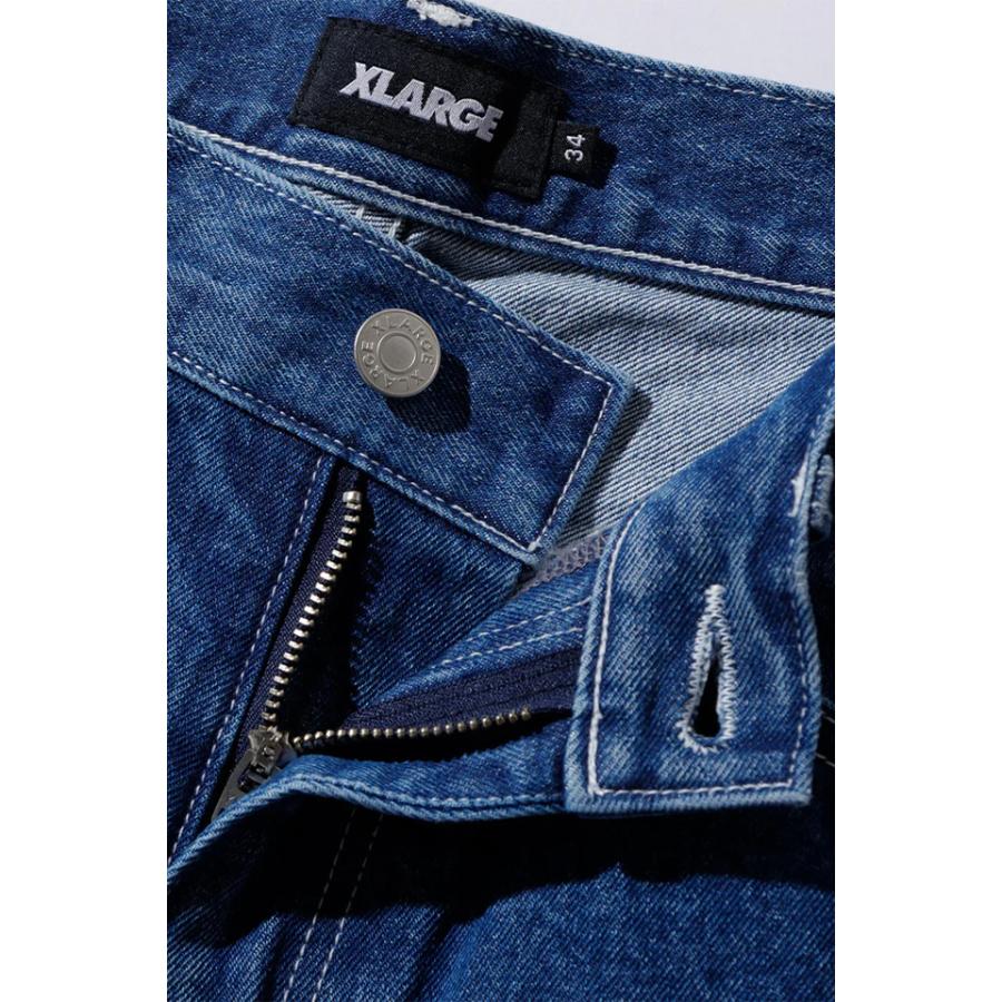 XLARGE エクストララージ 101231031018 JUICY LOGO DENIM SHORTS XLARGE デニムショーツ INDIG｜molotovcocktail7010｜03