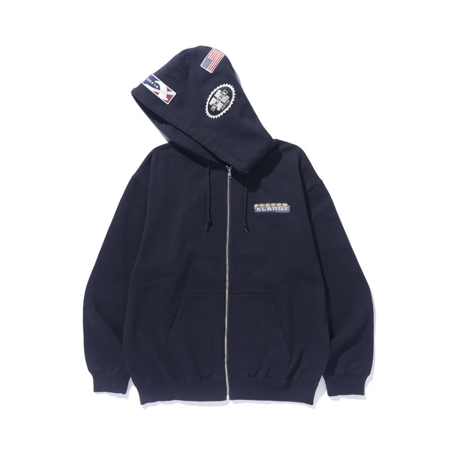 XLARGE エクストララージ 101243012007 MULTI EMBLEM ZIP HOODED 