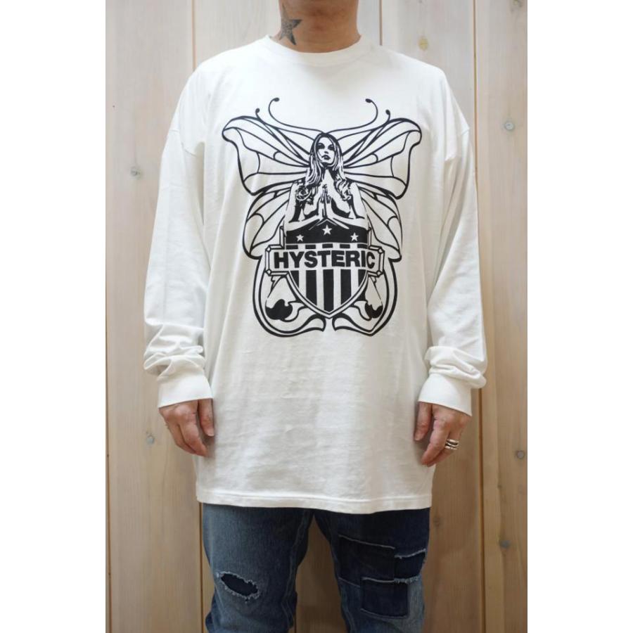 HYSTERIC GLAMOUR ヒステリックグラマー 01241CL01 LEVITATED GIRL オーバーサイズTシャツ WHITE 正規｜molotovcocktail7010｜05