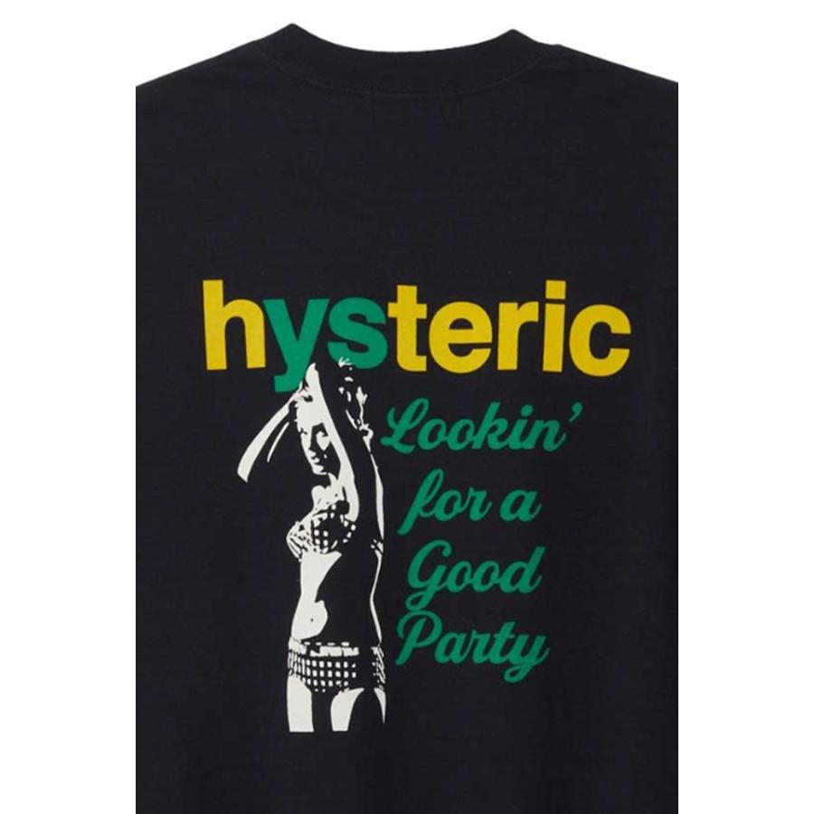 HYSTERIC GLAMOUR ヒステリックグラマー 02241CL03 GOOD PARTY Tシャツ BLACK 正規通販 メンズ｜molotovcocktail7010｜03