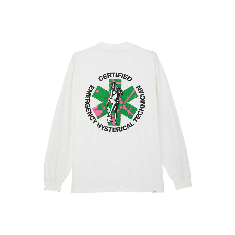 HYSTERIC GLAMOUR ヒステリックグラマー 02241CL07 HYSTERICAL TECHNICIAN Tシャツ WHITE 正規｜molotovcocktail7010｜02