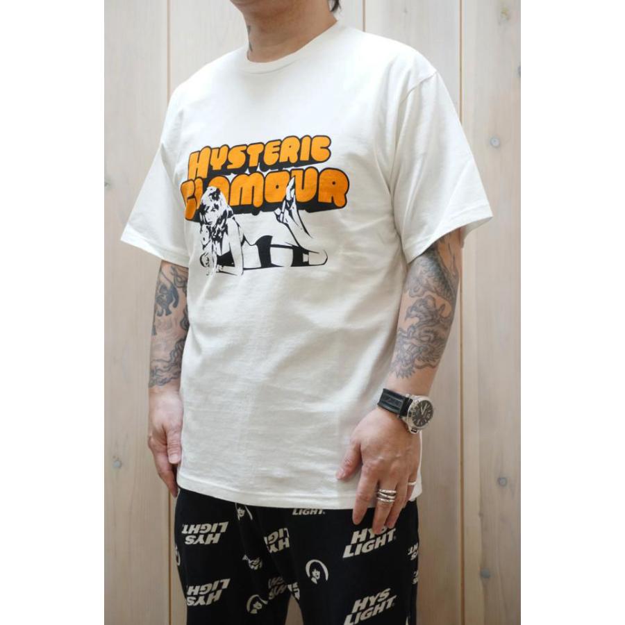 HYSTERIC GLAMOUR ヒステリックグラマー 02241CT15 POP ROCK Tシャツ WHITE 正規通販 メンズ｜molotovcocktail7010｜09