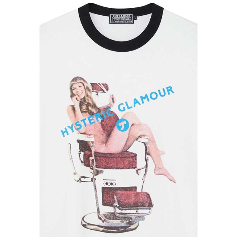 HYSTERIC GLAMOUR ヒステリックグラマー 02241CT17 HYSTERIC HAIR CUT Tシャツ WHITE 正規通販 メ｜molotovcocktail7010｜03
